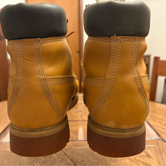 Timberland Premium Wheat Nubuck Men’s Leather Boots Size 10.5 M - Picture 14 of 16